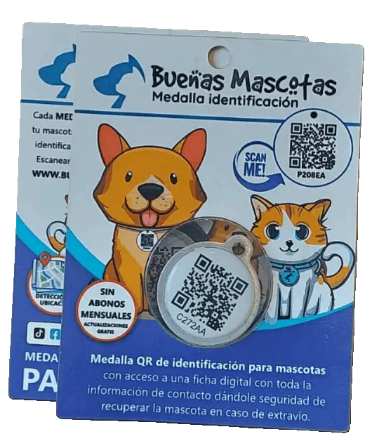Medalla QR RecuPETS para mascotas